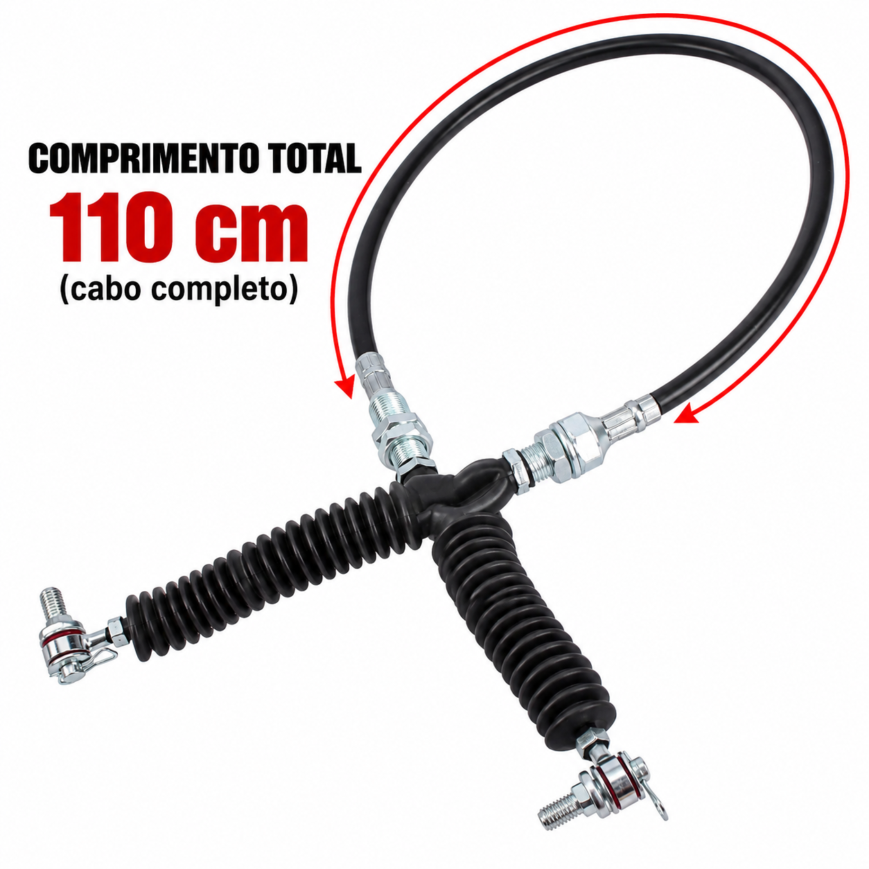 Cabo de Controle de Cambio (Marcha) Quadriciclos Atvs/ Utvs RZR 800 Polaris