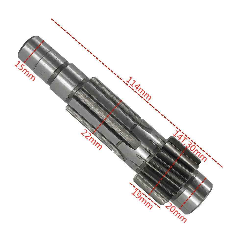 Eixo Da Engrenagem Intermediaria Quadriciclos Atvs 150/200 Shineray/ MXF