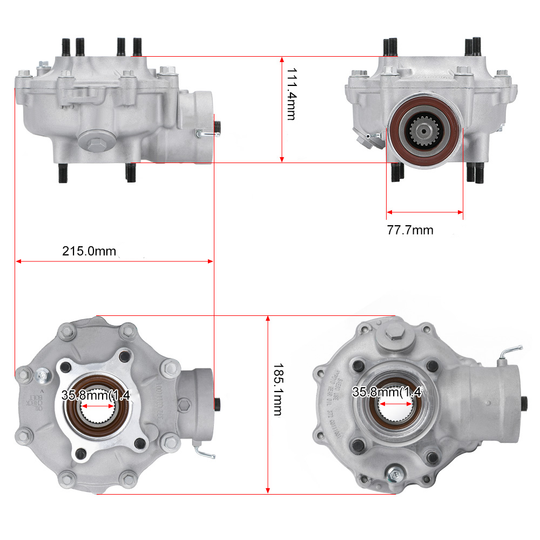 Conj. Diferencial Tras. (Cardan) Quadriciclos Atvs 420 Honda