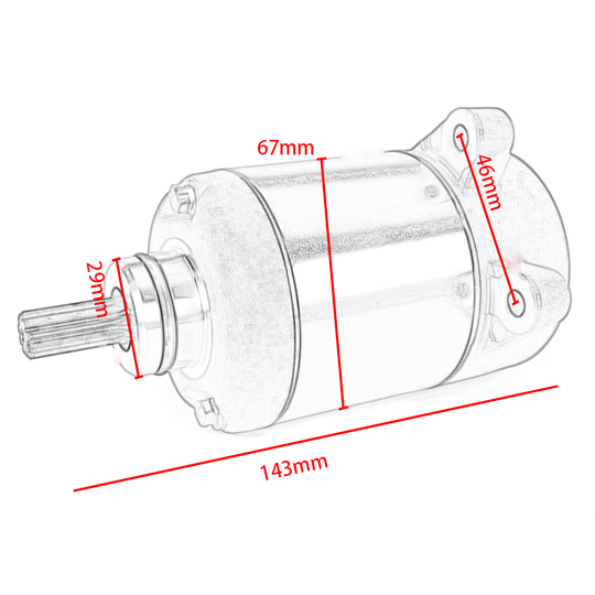 Motor Partida Quadriciclos Atvs 350 Honda