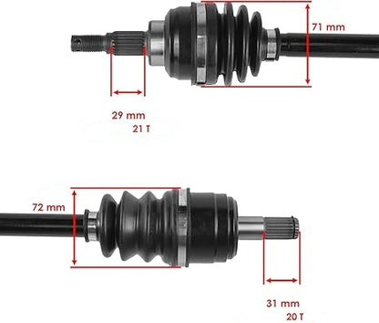 Eixo CV Dianteiro (Par) Quadriciclos Atvs Fourtrax TRX 300 Honda