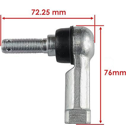 Terminal Direção 12mm (2 Pares) Quadriciclos Atvs De 400 Á 800 Can Am E Polaris