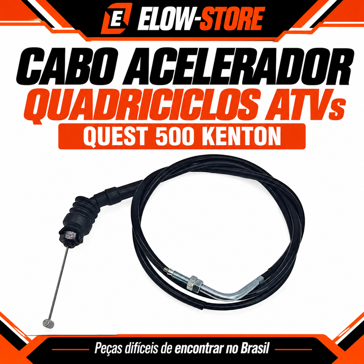 Cabo Acelerador Quadriciclos Atvs Quest 500 Kenton