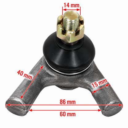 Pivô Fixo da Suspensão 12mm/ 14mm Quadriciclos Atvs Attack - Force 200 MXF