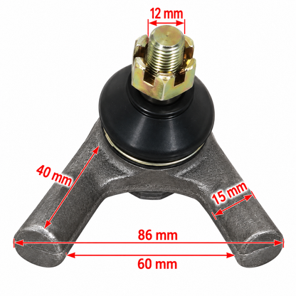Pivô Fixo da Suspensão 12mm/ 14mm Quadriciclos Atvs Attack - Force 200 MXF