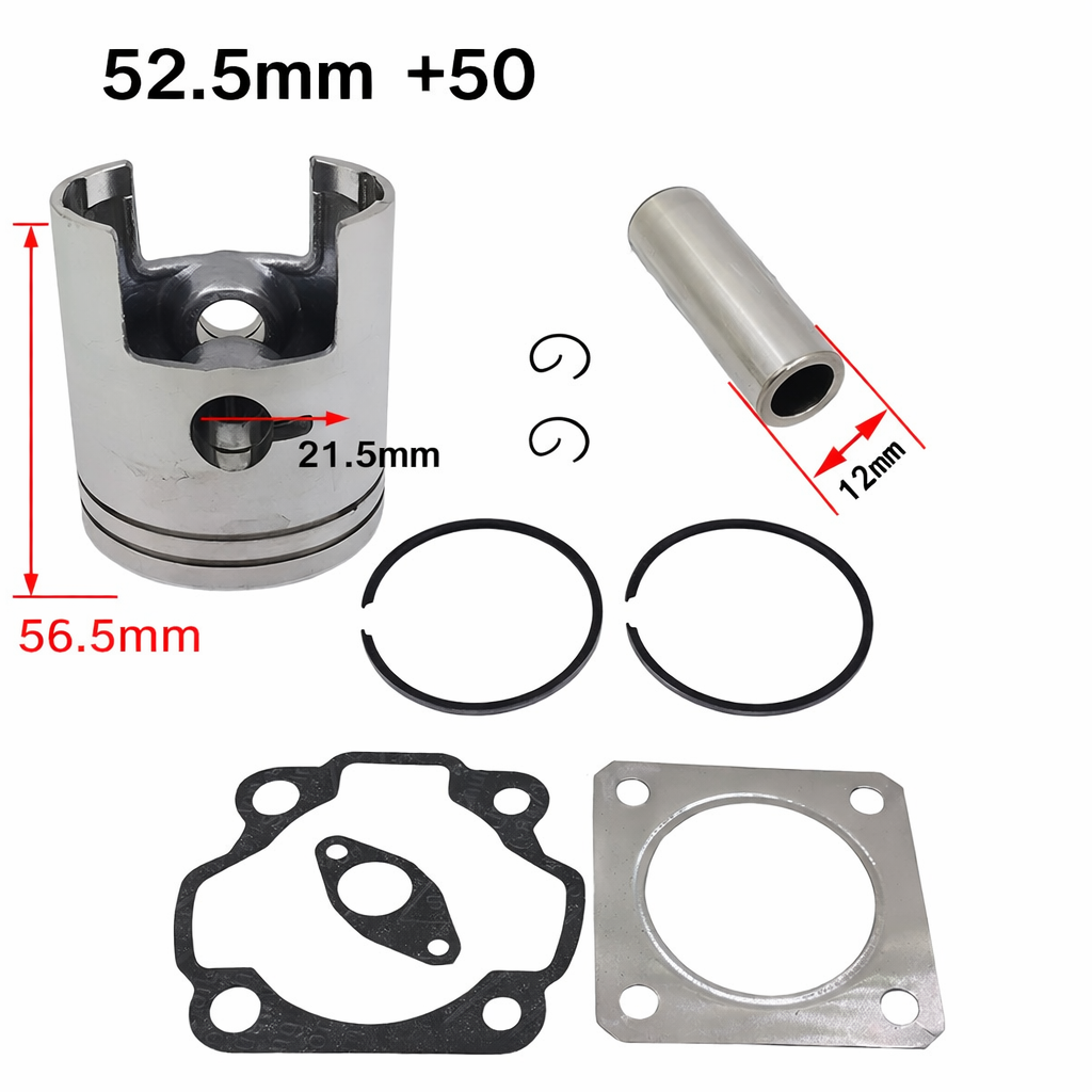 Pistão Com Anéis Completo Scooter Ag/Av 100 Suzuki