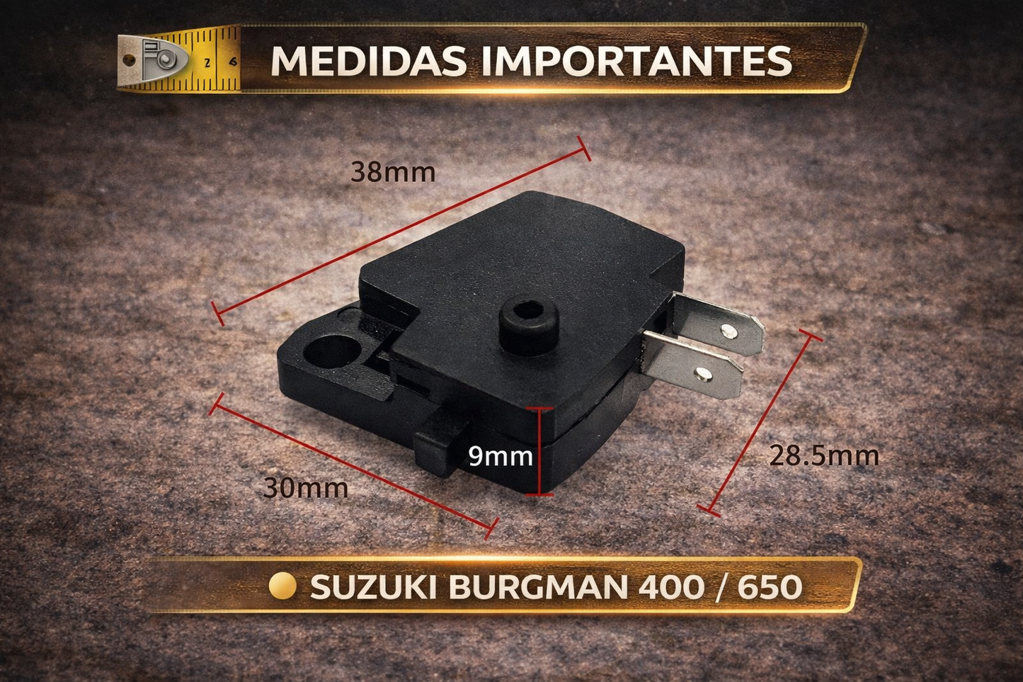 Interruptor De Freio Dianteiro E Traseiro Scooter Burgman 400/ 650 Suzuki
