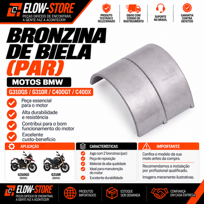 Bronzina de Biela (Par) Motos G310GS/ G310R/ C400GT/ C400X/ C400 BMW