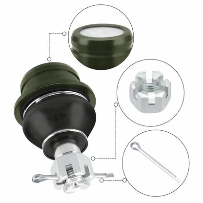 Pivô De Direção (4 Pçs.) Quadriciclos Atvs KingQuad LTA-450/ LTA-700/ LTA-750 Suzuki