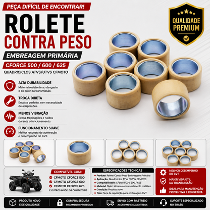 Rolete Contra Peso Embreagem Primaria Quadriciclos Atvs/Utvs Cforce 500/600/625 Cfmoto