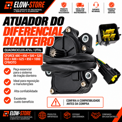 Atuador do Diferencial Dianteiro Quadriciclos Atvs/ Utvs CForce 400-450-500-520-550-600-625-850-1000 CFmoto