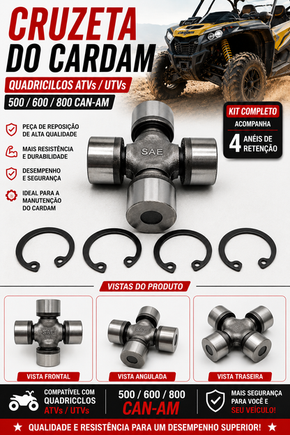 Cruzeta do Cardam Quadriciclos Atvs/ Utvs 500/600/800 Can Am