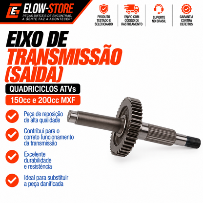 Eixo de Transmissão (Saída) Quadriciclos Atvs de 150cc e 200cc MXF