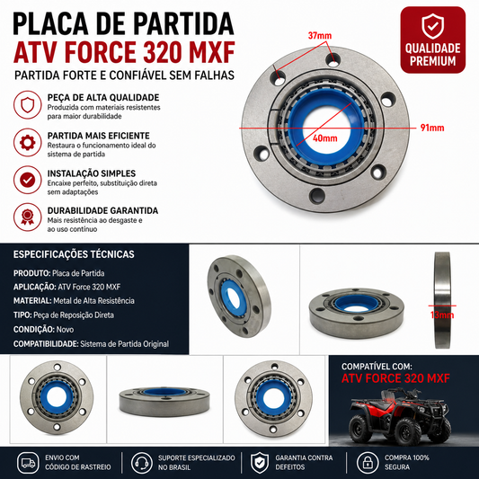 Placa de Partida Quadriciclos Atvs Force 320 MXF