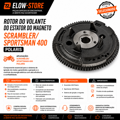 Rotor do Volante do Estator do Magneto Scrambler/ Sportsman 400 Polaris