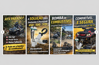 Bomba Combustível Quadriciclos Atvs Outlander/ Renegade 450/ 500/ 570 Can Am