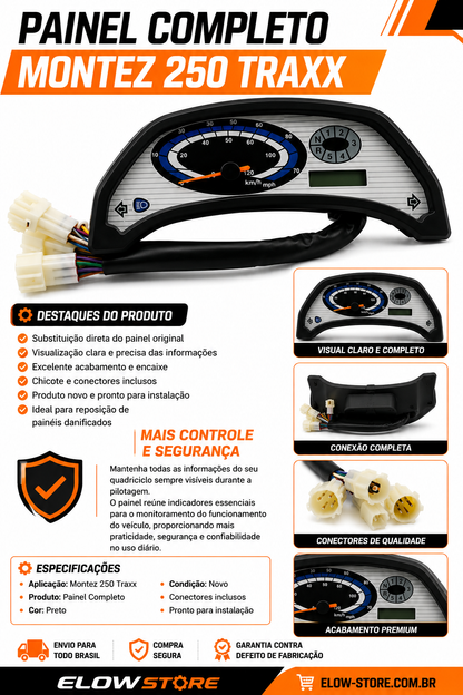Painel Completo Quadriciclos Atvs Montez 250 Traxx