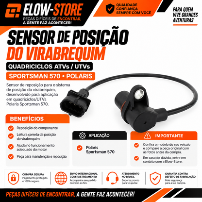 Sensor de Posição do Virabrequim Quadriciclos Atvs/ Utvs Sportsman 570 Polaris