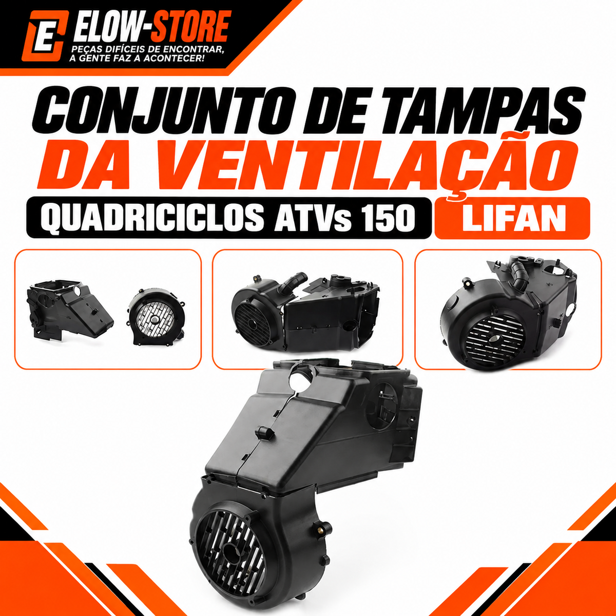 Conjunto de Tampas da Ventilação Quadriciclos Atvs 150 da Lifan