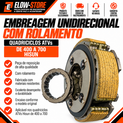 Embreagem Unidirecional com Rolamento Quadriciclos Atvs de 400 a 700 Hisun
