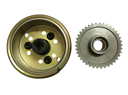 Rotor Magneto Com Placa E Engrenagem Da Partida Quadriciclos Atvs 250 Loncin