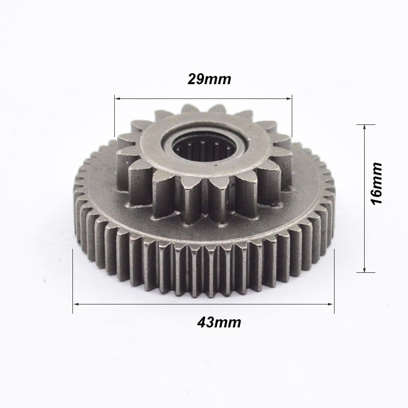 Engrenagem Dupla Da Partida Quadriciclos Atvs 70/90 Can Am