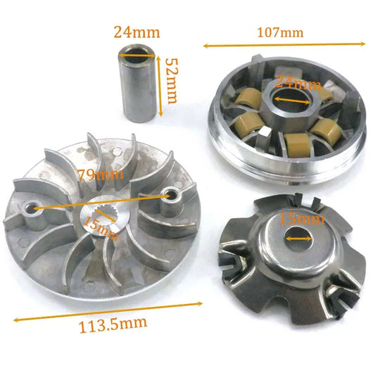 Embreagem Dianteira Completa (Polia Primaria) Quadriciclos Atvs 150/ 200cc Shineray
