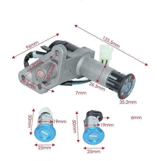 Chave Ignição Scooters De 50cc Á 150cc