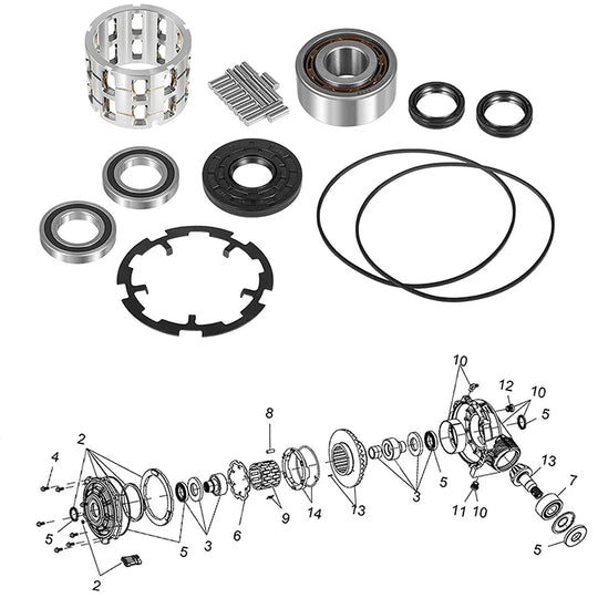 Kit Reparo Diferencial Quadriciclos Atvs De 325 Á 900 Polaris