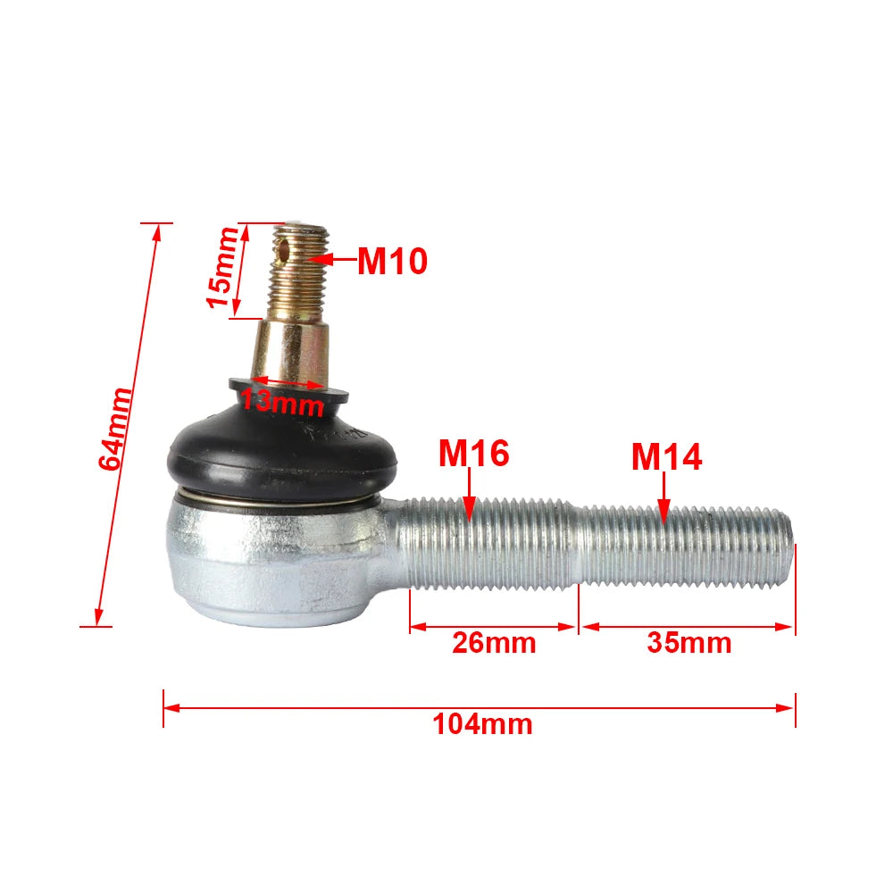 Terminal Superior Da Suspensão 12mm/14mm/16mm (Par) Quadriciclos Atvs De 50cc A 300cc
