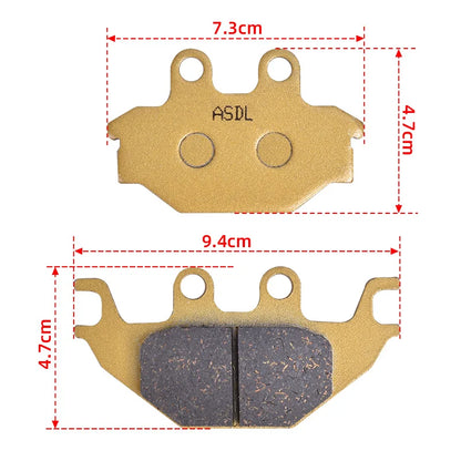 Pastilha de freio Dianteira/ traseira Quadriciclos Atvs Ds 250 Can Am