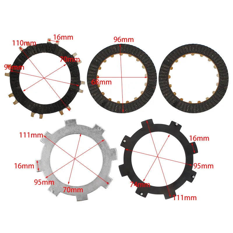 Kit de Disco e Separadores da Embreagem Quadriciclos Atvs 110/ 125cc Importado