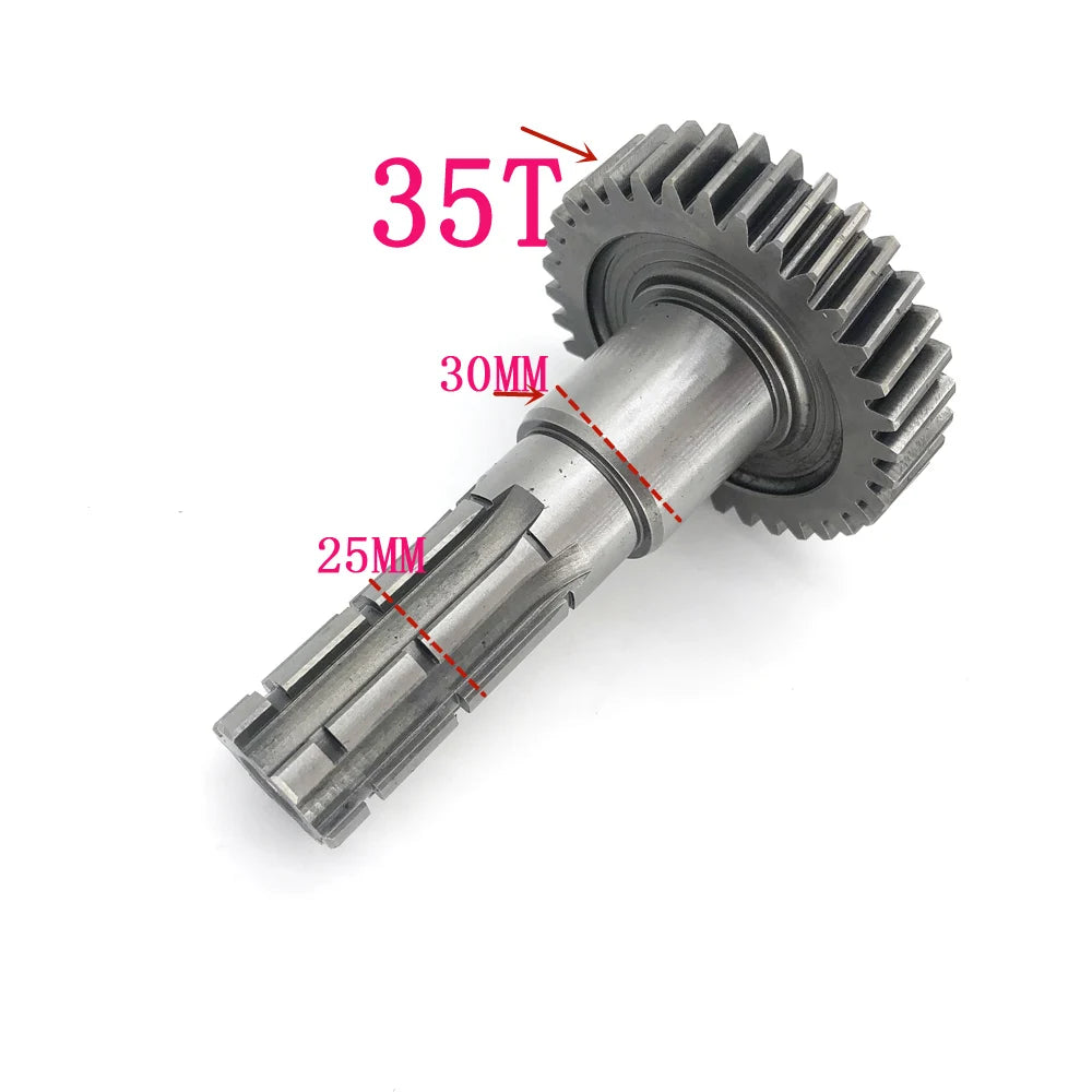Engrenagem E Eixo Caixa Cambio (Kit 15D/35D) Quadriciclos Atvs 150/ 200 MXF