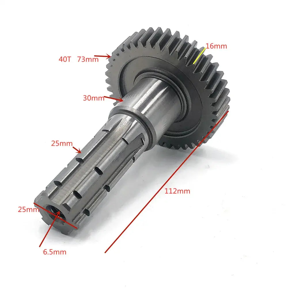Eixo E Engrenagem Intermediaria Quadriciclos Atvs 150/200 Shineray/ MXF
