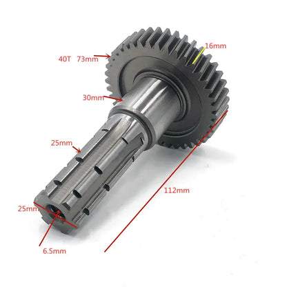 Eixo E Engrenagem Intermediaria Quadriciclos Atvs 150/200 Shineray/ MXF