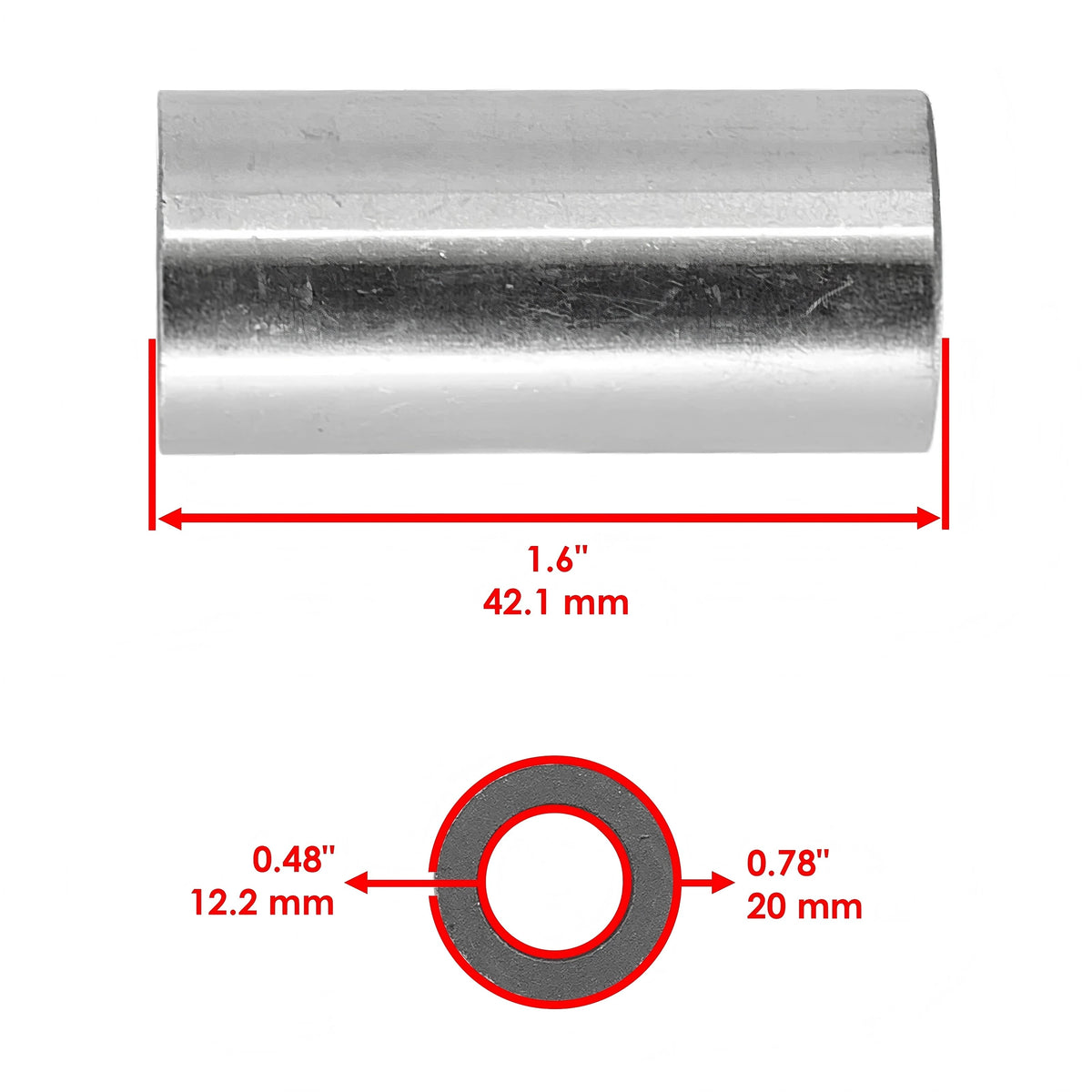 Kit de Buchas do Braço Oscilante Traseiro Quadriciclos Atvs TRX 420 Honda