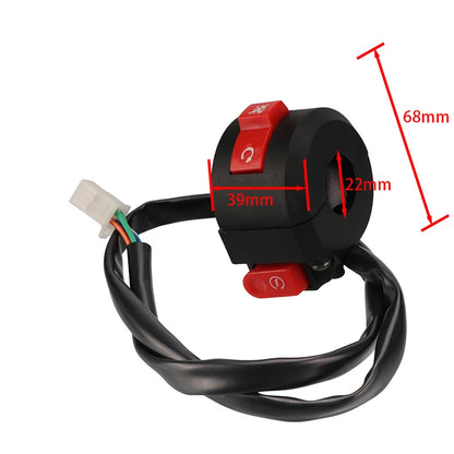 Conjunto Interruptor Partida Lado Esquerdo Quadriciclos Atvs De 50 A 125cc
