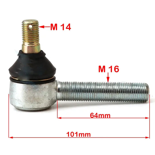 Terminal Direção 12mm/14mm - 16mm Quadriciclos Atvs De 150 Á 250