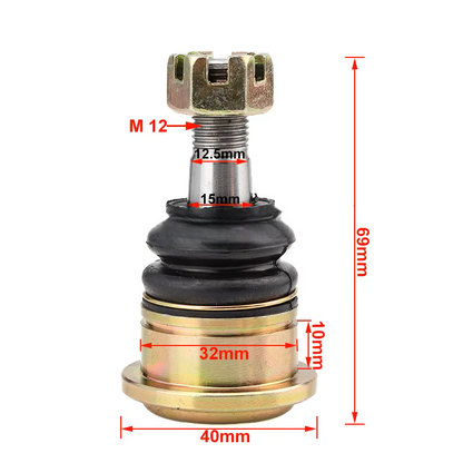 Pivô Da Suspensão 12mm (Par) Quadriciclos Atvs