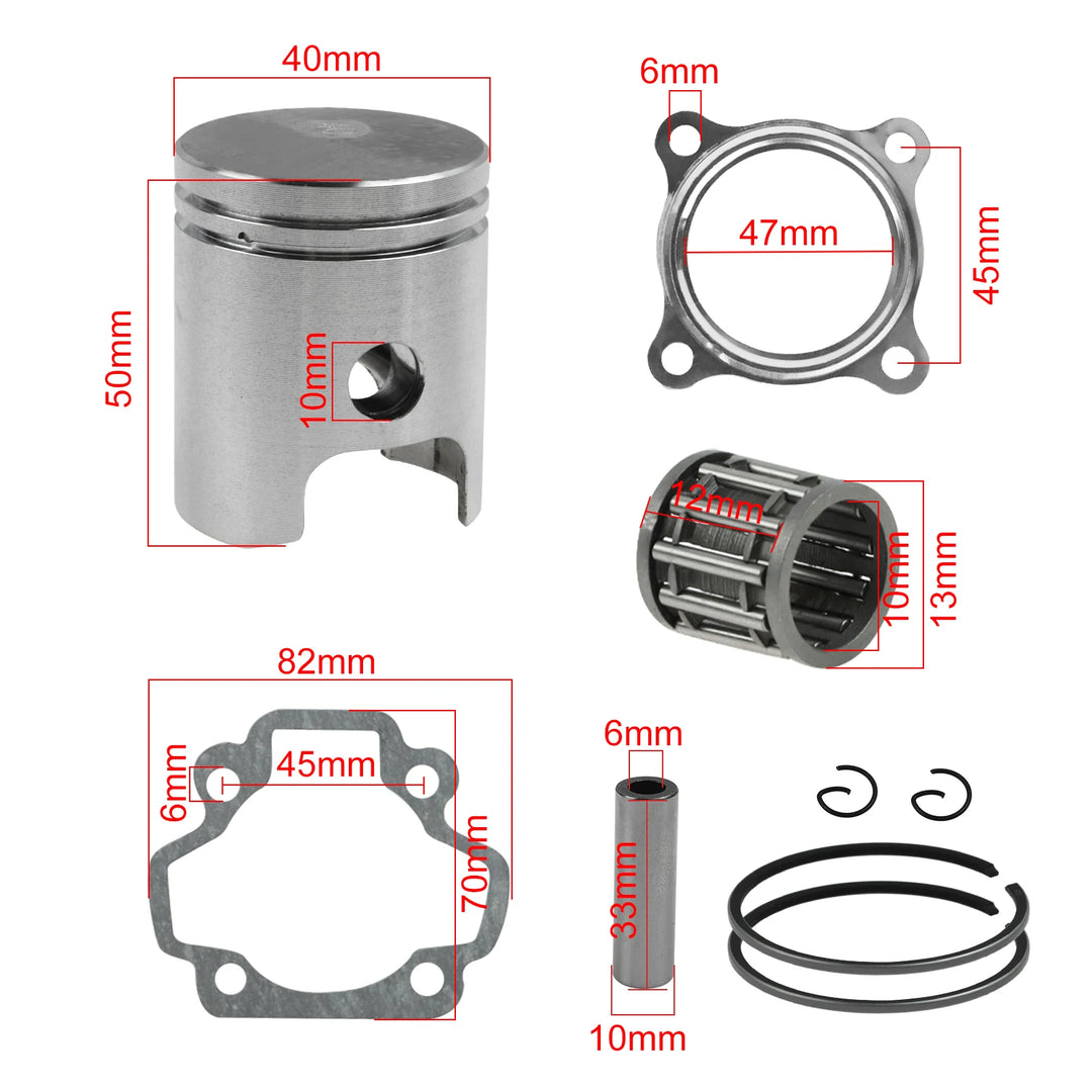 Kit Pistão 40mm Pw 50cc Da Yamaha