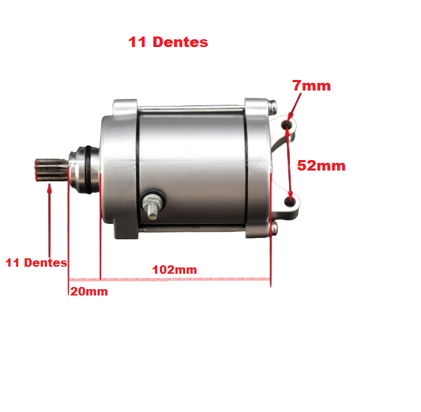 Motor Partida Quadriciclos Atvs 200cc E 250cc Da Shineray/Zongshen/Kazuma