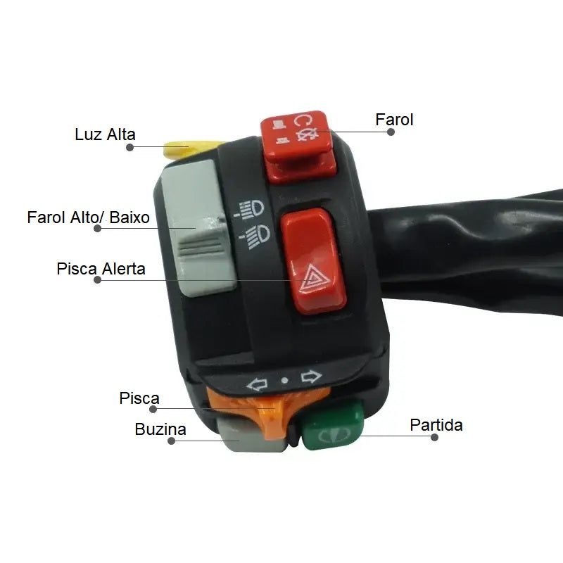 Conj. Interruptor Luz Quadriciclos Atvs Outlander/ Renegade De 400 Á 1000 Can Am