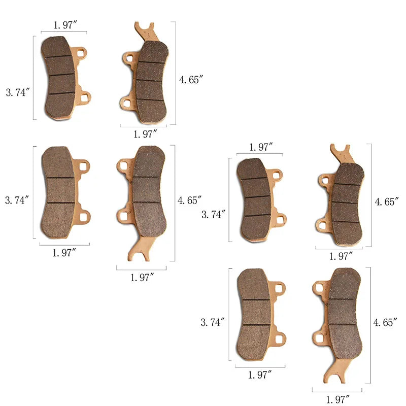 Pastilhas (04 Jgs) Quadriciclos Utvs Maverick Can Am