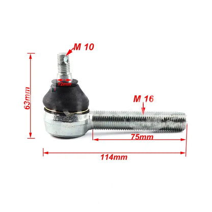 Terminal/ Pivô Direção 10/16mm Quadriciclos Atvs De 50 a 250cc
