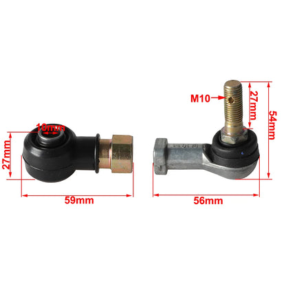 Terminal De Direção Extremidade (kit 01) M10 Quadriciclos Atvs