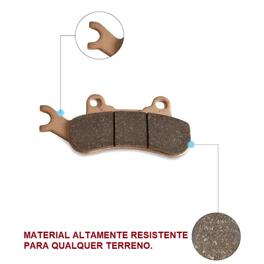 Pastilhas (04 Jgs) Quadriciclos Utvs Maverick Can Am