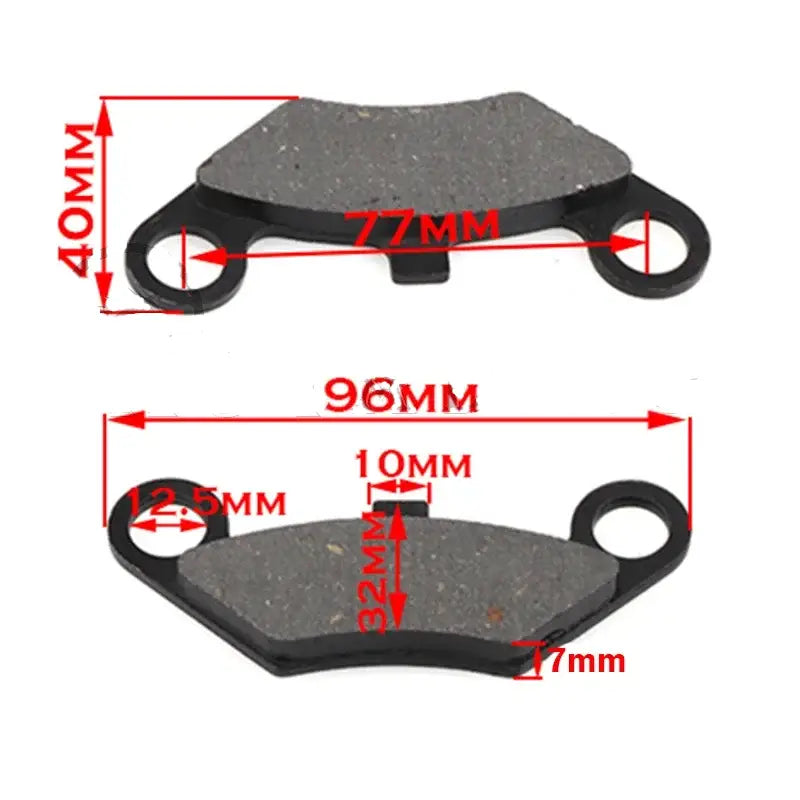 Pastilha Freio (2 Pares) Quadriciclos Atvs De Vários Modelos E Marcas