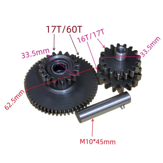 Engrenagens Dupla Partida (Kit) Quadriciclos Atvs 200 Á 300 Loncin