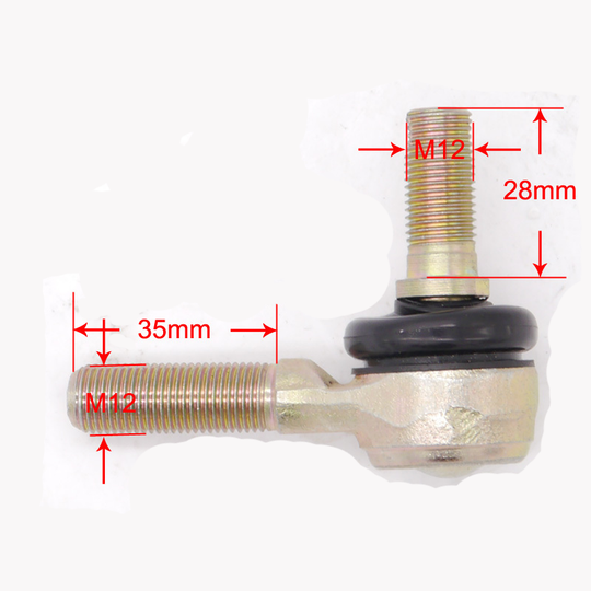 Barra/ Haste Direção E Terminais M12/ 195mm Á 270mm Quadriciclos Atvs De 50 Á 300