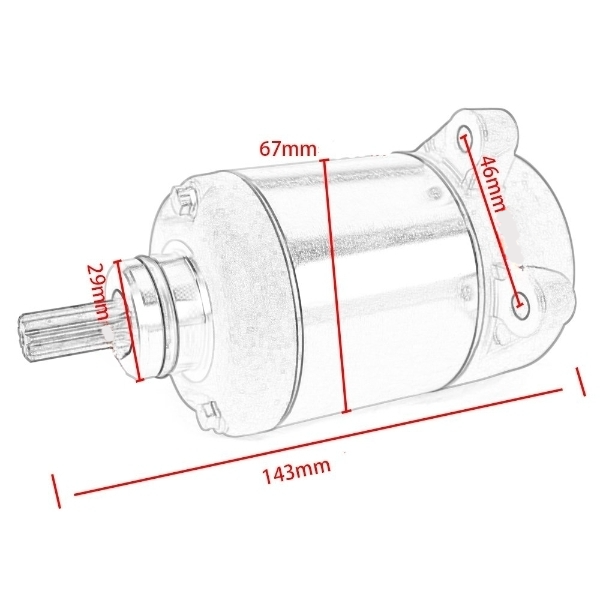 Motor Partida Quadriciclos Atvs Fourtrax/ Rancher 350 Honda